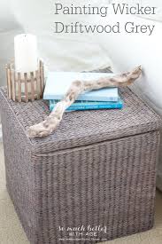 If possible, try to paint wicker furniture outside, where there's adequate ventilation. Painting Wicker Driftwood Grey So Much Better With Age