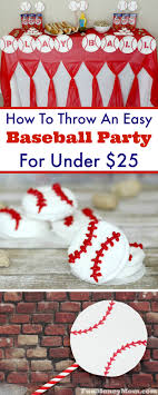 Baseball party supplies, baseball party decor, utensil caddy, sports party decorations, baseball centerpieces, table decor, baseball theme galaxiesofcolor 5 out of 5 stars (163) $ 8.95. How To Throw An Easy Baseball Party For Under 25 Fun Money Mom