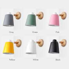 Body of lantern made from iron and wood. Wood Base Wall Lamp With Modern Nordic Design Free Shipping Stylish Direct