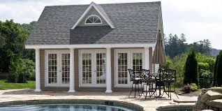 Do you need a cute but useful shed beside your pool? Pool Sheds And Pool Houses Pleasant Run Structures