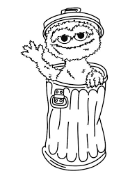 Then like the oscar the grouch pumpkin photo! Oscar The Grouch From Sesame Street Coloring Page Color Luna