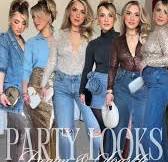 Denim and Sparkle Party Outfit Inspiration