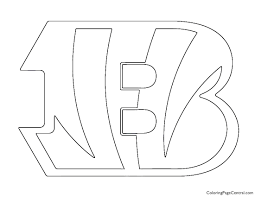 Free ravens logo printable page. Nfl Cincinnati Bengals Coloring Page Coloring Page Central
