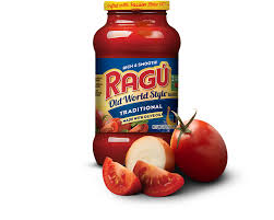 Ragu's traditional sauce sinks down below their marinara offering because of their excessive use of sugar and soybean oil. Old World Style Traditional Spaghetti Sauce Ragu