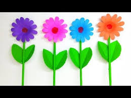 How To Make Daisy Flower With Paper Making Flower Step By