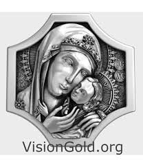 🕊️ Virgin Mary Signet Ring for Men