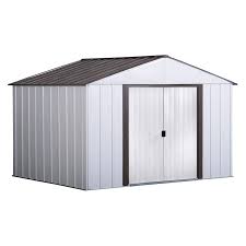 Lockable sliding door that helps keep your. Arrow 10 Ft X 8 Ft High Point Galvanized Steel Storage Shed In The Metal Storage Sheds Department At Lowes Com