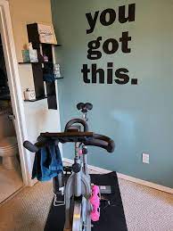 Cycling studio decor, home cycling room ideas, home gym design ideas, enjoy the ride gym wall decal. Home Gym Ideas Gym Wall Decor Ideas You Got This Fitness Etsy In 2021 Gym Wall Decor Workout Room Home Gym Room At Home