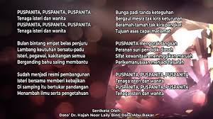 Tak perlu kau katakan isi hatimu semua telah tersirat di dua matamu simpan segala upaya tuk buat ku percaya semua baik adanya. Lirik Lagu Puspanita Puspanita