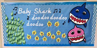 Baby Shark Bulletin Board Toddler Bulletin Boards Kids Bulletin Boards Daycare Bulletin Boards