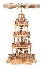 Outdoor christmas decorations & yard decorations. German Christmas Pyramid Wooden Candle Powered Carousel German Christmas Pyramid German Christmas Pyramid Candle