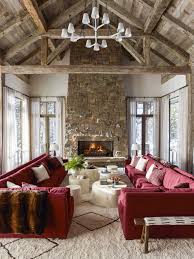 See more ideas about house design, modern rustic, interior. Modern Rustic Chalet With Bold Colors Decoholic Rustic Living Room Contemporary Rustic Living Room Rustic Living Room Furniture