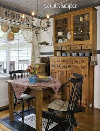 This Cozy Breakfast Nook Is From The Home Featured In Dutch Treat Which Shares How Ohio Homeo Primitive Kitchen Decor Primitive Dining Rooms Country Kitchen