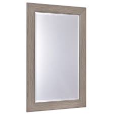 Large frameless mirrors can be found in bathrooms. 23 5 X 35 5 Rectangle Wooden Frame Wall Mounted Vanity Mirror Wall Mounted Vanity Frames On Wall Mirror
