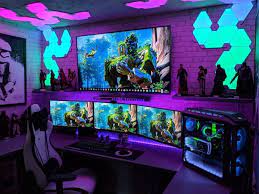 Gaming Room Setup Design Idea Video Game Rooms Gaming Room Setup Game Room Design