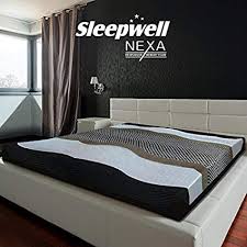 Sleepwell Nexa Mattress 78 X 72 X 8 Inches Off White