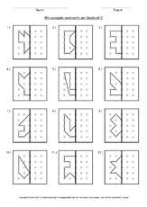 Geobrett vorlagen / vorlage geobrett 5x5 gut lehrmittel holz geobretter. Geobrett Geometrie Mathe Klasse 3 Grundschulmaterial De