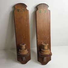 Candle holders might not be the most important thing ever created. Vintage Accents Vintageantique Wooden Wall Sconces Candle Holder Poshmark