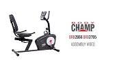 2.3 body champ magnetic recumbent bike. Brb6285 Body Champ Magnetic Recumbent Bike Youtube