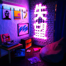 Hang two strands of globe lights low over your eating space for statement lighting at a. I D E A L L I V I N G Chill Room Game Room Design Neon Room