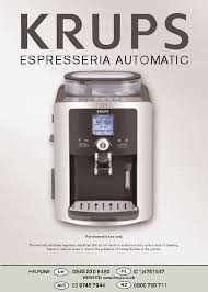 Need a manual for your krups ea8108 espresso machine? User Manual Krups Espresseria Automatic Xp7240 15 Pages