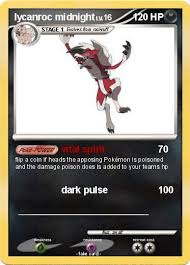 A midday form and a midnight form. Pokemon Lycanroc Midnight Form