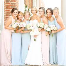 Besties In Dusty Blush Silver Sage Steel Blue Bridesmaid Dresses Mumuweddings Bridesmaid Dresses Boho Bridal Party Gowns Bohemian Bridesmaid Dress