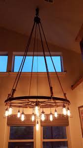 Rustic Wagon Wheel Light Fixture Wagon Wheel Chandelier Wagon Wheel Decor Wheel Decor