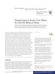 Is a north kansas city dentist dedicated to providing you with the perfect smile. Pdf Nonemergency Acute Care When It S Not The Medical Home