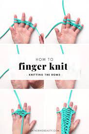 If you need help downloading the printable instructions. How To Start Finger Knitting Knitting The Rows Gathering Beauty