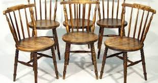 Set Of Six 1920s Beech Stick Back Kitchen Chairs Kitchen Chairs Chair Farmhouse Chairs
