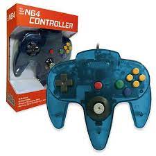 Nintendo 64 Controller Turquoise N64 Old Skool New In Box 645871906695 Ebay Nintendo 64 Video Game Room Design N64