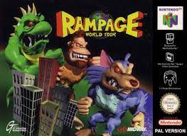 Wer will das schon bei so einem spiel? Rampage World Tour Ovp Arcade Nintendo 64 Nintendo Classicgamestore Ch