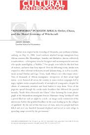 We did not find results for: Pdf Xenophobia In South Africa Order Chaos And The Moral Economy Of Witchcraft