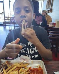 Charcoal grilled wings and Fireball