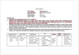 Silabus sd lengkap | dokpri. Unduh File Word Silabus Bahasa Indonesia Sma Kurikulum 2013 Tahun Pelajaran 2019 2020 Kelas Xi Semester 1 Dan 2 Zuhri Indonesia