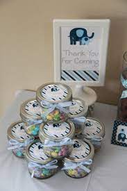 Elephant Baby Shower Favors By 5m Creations Baby Boy Shower Favors Elephant Baby Shower Favors Baby Shower Candy Favors
