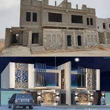 تصميم واجهه الفيلا house styles mansions house