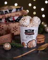 Santa Cookie Dough Frozen Dessert Frozen Desserts Cookie Dough Desserts