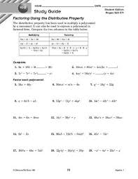 Distributive Property 6th Grade Worksheet Factoring Using The Distributive Property Worksh In 2020 6th Grade Worksheets Distributive Property 2nd Grade Math Worksheets