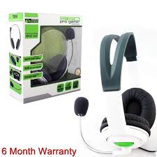Kmd Xbox 360 Live Pro Gamer Headset With Dual Earphone Mic White Stereo New Xbox 360 Headset Headset Xbox