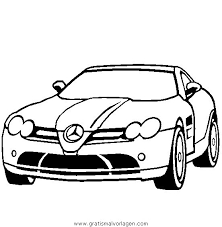 Mercedes Slr Mclaren Gratis Malvorlage In Autos Transportmittel Ausmalen