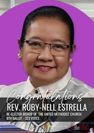 Congratulations, Bishop Ruby-Nell M. Estrella RE-ELECTED BISHOP OF THE  UNITED METHODIST CHURCH 8th Ballot