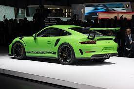 This particular car is the one that pointed at the sky from the tip of the sculpture at the goodwood festival of speed in 2013, which gives you some idea where porsche rates it in its pantheon of models. Datei Porsche 911 Gt3 Rs Gims 2018 Le Grand Saconnex 1x7a0098 Jpg Wikipedia
