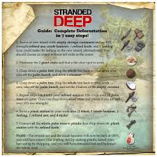 Check spelling or type a new query. Guide Complete Deforestation In 7 Easy Steps Pros Never Break Your Refined Axe Again Raise Your Crafting And Harvesting Skill And Get Lots Of Planks For Building How Do You Lumberjack Strandeddeep