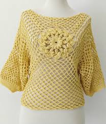 Como tejer o como hacer el punto abanicos entrecruzados tejido a crochet ganchillo paso a paso para blusas y chalecos, fácil y rápido. Cuadrado Chaleco Blusa A Crochet Handwork Diy