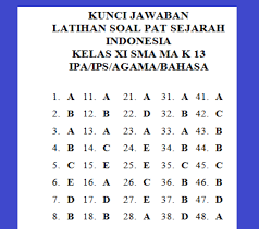 Kunci jawaban mata pelajaran wajib semester 1 kelas 11. Soal Jawaban Pat Sejarah Indonesia Kelas 11 Semester 2 Tahun 2021 Info Pendidikan Terbaru