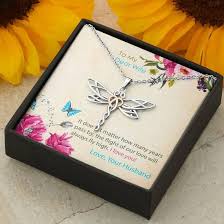 Traditionally, the 20th year anniversary is marked by china. 20th Wedding Anniversary Gift For Wife Dragonfly Necklace