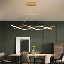 From modern dining room chandeliers, to modern dining room lamps, find your modern dining room decor ideas here. Lican Gold Pendant Chandelier For Office Dining Room Kitchen Aluminum Wave Lustre Avize Modern Chandelier Lighting Fixture Papillonex