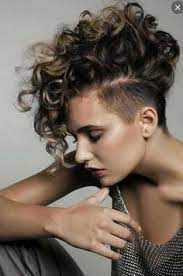23e8108b1028d7167bae91783653c54e Jpg 236 356 Mohawk Hairstyles For Girls Short Curly Hairstyles For Women Half Shaved Hair